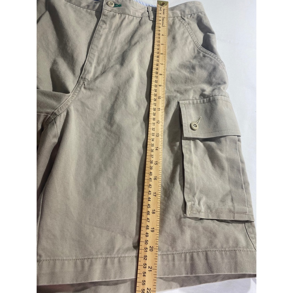 Tommy Hilfiger Cargo Shorts Mens 36 Tan Excellent Cotton Twill Casual Classic - Picture 5 of 10